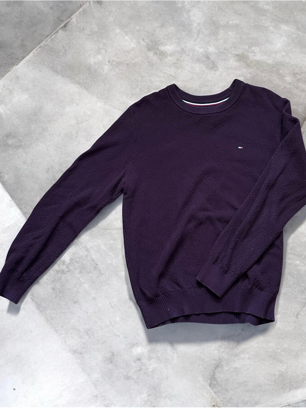 Tommy Hilfiger Men's Crewneck Sweater - Dark Purple
